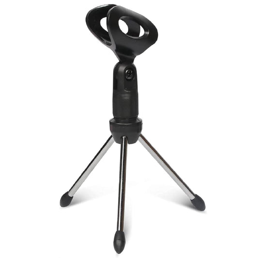 Adjustable Desktop Microphone Stand Mini Tripod Tabletop Foldable